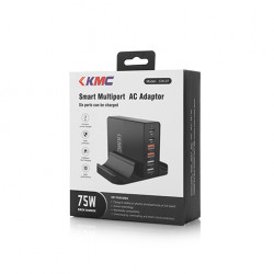 KMC 75W 6-USB SMART Multiport AC Adaptor