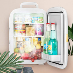 DigiPlus Car Cooler, 25 L Compact Car Cooler/Water Heater Portable Mini Electronic Door Cooler for Student Residences
