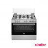 Simfer Freestanding Oven 60x90, steel, 5 eyes- F9502SGWHM-SMF01